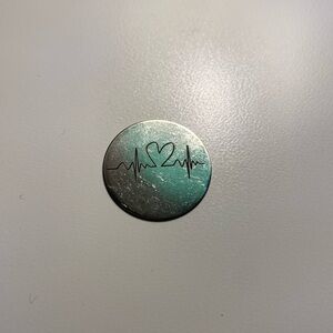 Silver Heartbeat Origami Owl background faceplate